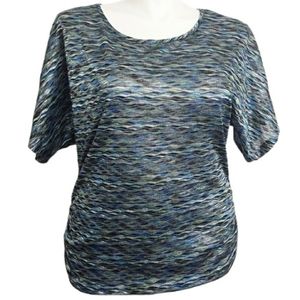 Dress Barn Dolman Sleeve Water Color Blouse EUC sz 1X